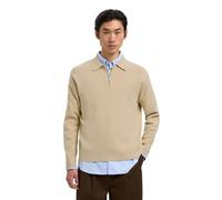 SELECTED MEN Slhteller Fn Relaxed Half Zip Polo Noos, Avena, L