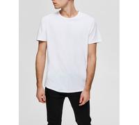 Selected Pack de tres camisetas de hombre de manga corta. Blanco 3/M