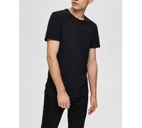 Selected Pack de tres camisetas de hombre de manga corta. Negro 2/S