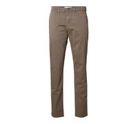 SELECTED HOMME Pantalón chino 'New Miles' marrón / chocolate, Talla 36