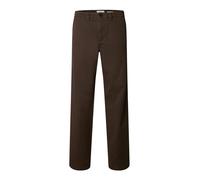SELECTED Pantalón chino 'SLMMiles' marrón 32x34 EUR