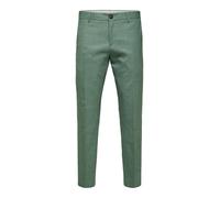 SELECTED Pantalón de pinzas 'SLHOasis' verde moteado 54 verde moteado