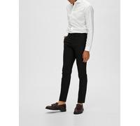 Selected Pantalón de traje de hombre Slim Fit liso. Negro 52