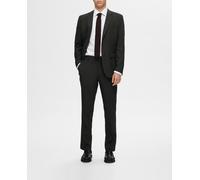 Selected Pantalón de traje de hombre Slim Fit liso. Verde oscuro 52