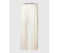 SELECTED Pantalón plisado 'Adam' blanco natural 48x32 blanco natural