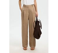SELECTED Pantalón plisado beige oscuro 40 beige oscuro