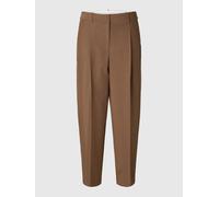 SELECTED Pantalón plisado marrón 34 EUR