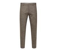 SELECTED Pantalón plisado 'SLHOasis' color barro 54 color barro