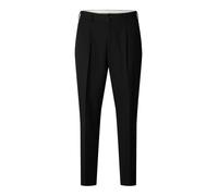 SELECTED Pantalón plisado 'SLMFinn' negro 50-52 EUR