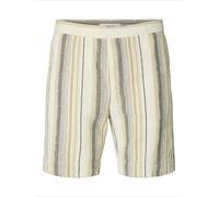 SELECTED Pantalón 'SLHCAL' arena / marrón oscuro / negro / blanco cáscara de huevo 34 EUR
