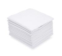 Selected Pañuelo 100% algodón pañuelos de hombre blanco con. 12 piezas - Blanco -