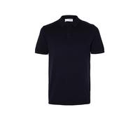 SELECTED HOMME Polo Slhberg SS Knit Noos para Hombre, Navy Blazer/Detalle: Melange, S