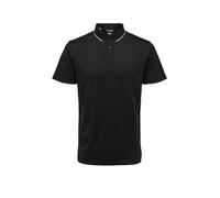 SELECTED Poloshirt SLHLEROY COOLMAX negro | S