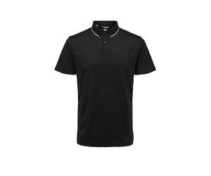 SELECTED Poloshirt SLHLEROY COOLMAX negro | XL