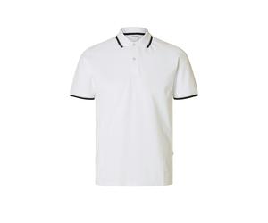 SELECTED Poloshirt SLHSLIM-ATLAS blanco | L