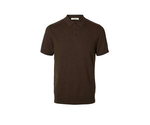 SELECTED Poloshirt SLMBERG marrón | M