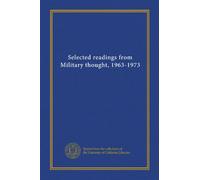 Selected readings from Military thought, 1963-1973