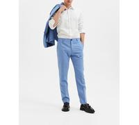 Selected Selected - Pantalón de traje de hombre Slim Fit lino. Azul claro Talla 46