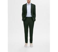 Selected Selected - Pantalón de traje de hombre Slim Fit liso. Verde oscuro Talla 52