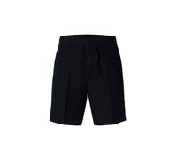 SELECTED Shorts de lino SLHREGULAR-LEROY negro | S