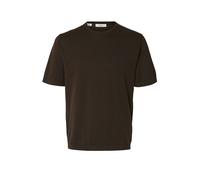 SELECTED Strickshirt SLHTORINO marrón | XXL