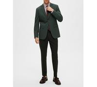 Selected Traje de dos piezas de hombre Slim Fit. Verde oscuro 48