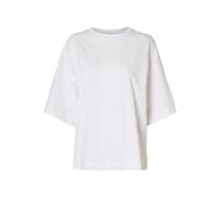 SELECTED WOMEN Slfcolwoman 2/4 - Camiseta de Gran tamaño, Blanco Brillante, L