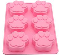 Selecto Bake 1 moldes de silicona para patas y huesos de perro, moldes de silicona antiadherentes de grado alimenticio para chocolate, dulces, gelatina, cubitos de hielo, golosinas para perros