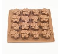 Selecto Bake 16 cavidades DIY silicona hornear moldes elefantes en forma de sartenes moldes de caramelo molde de chocolate bandejas de cubitos de hielo