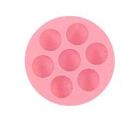 Selecto Bake Mini molde de silicona semiesférico de 7 cavidades para fútbol y baloncesto, molde para hornear para hacer chocolate, pasteles, gelatina, mousse de cúpula