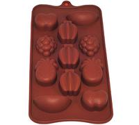 Selecto Bake Molde de Silicona frutas de verano 1 pieza 11 cavidades molde de silicona en forma de fruta molde de chocolate cubitos de hielo caramelo gelatina molde de frutas de verano