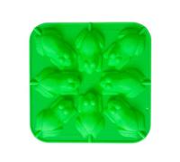 Selecto Bake Molde de silicona para piruletas de 8 cavidades con 20 palitos de piruleta, molde de silicona para hacer caramelos de chocolate, cubitos de hielo y fiestas