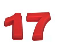 Selecto Bake Molde grande de silicona para tartas con número 17 o 71 para 17º cumpleaños, boda, aniversario 1 7