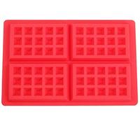 Selecto Bake Molde rectangular de silicona para gofres, molde para hornear pasteles, molde para hacer gofres de silicona, moldes antiadherentes para hornear