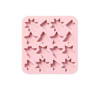 Selecto Bake Moldes de chocolate navideño, molde de silicona para fondant, árbol de Navidad, copo de nieve, estrella, bandeja para cubitos de hielo, galletas, postre, molde para hornear