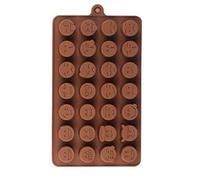 Selecto Bake Moldes de silicona con emojis divertidos de 28 cavidades para cupcakes, adornos de brownie, caramelos duros y blandos, gomitas, bombas de grasa cetogénica