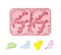 Selecto Bake Moldes de silicona de dinosaurio 3D para hornear, herramienta de hornear para pastel de chocolate, postre, caramelo, mousse, pastelería, jabón hecho a mano, decoración para cupcakes