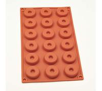 Selecto Bake Moldes de silicona para donas, molde de 18 cavidades, bandeja antiadherente para hornear para donas, pasteles, galletas, mini moldes para pasteles sin BPA, bandeja para bricolaje
