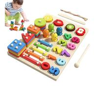 Selector De Formas - Holz 29 X 22 X 4,8 Cm, De Mesa Con Formas Educativas, Juego De Matemáticos Preescolares | Juguete Evolutivo Y Sensorial Para Niños Pequeños, Niñas Y Juegos I