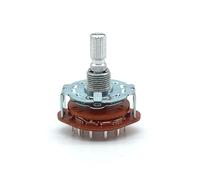 Selector de interruptor giratorio de banda 3P4T, montaje en Panel de eje RS25, 3 polos, 4 posiciones, 20MM, ciruela(Without Knob)