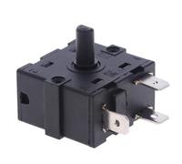 Selector de interruptor giratorio de calentador de habitación eléctrico, AC 250V 16A 3/5 pines controlador de temperatura, interruptor de banda, piezas