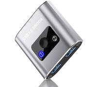 Selector de interruptor USB 3.0. bidireccional 1 en 2 salidas/2 en 1 salida, comparte dispositivos USB entre 2 ordenadores para impresora, teclado, escáner, ratón. Compatible con Mac/Win/Linux