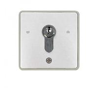 Selector de llave exterior de superficie de 2 contactos VDS Start-Stop para accionamiento de motores de puertas de garaje, persianas comerciales, automatismos, control de accesos