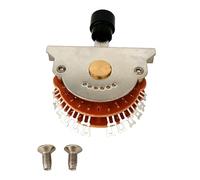 Selector de Pastillas para Guitarra Eléctrica 3/4/5 Vías - Interruptor de Palanca Metálico/Plástico con Tornillos (5Way/24Feet)