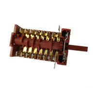 Selector Giratorio 8 Posiciones 250V 16A Interruptor Leva Robusto para Maquinaria Textil