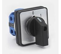 Selector giratorio de 220V, 20A, 2 posiciones, 1 polo, 4 terminales, interruptor de cambio de cámara giratorio Universal, interruptor de marcha atrás del Motor eléctrico