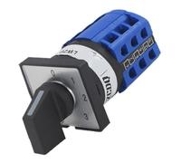 Selector rotativo de leva de 4 posiciones y 3 polos LW26 (1 unidad) con enclavamiento for fábricas, talleres y equipos industriales.(380V 10A)