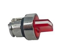 Selector ZB4BK1343 cabezal interruptor rojo tres posiciones autoblocante Ø22 para control industrial