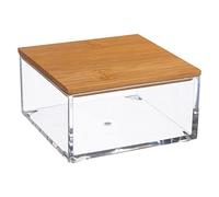 Selena bambú" caja cuadrada pequeña