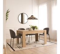 Selena mesa de comedor extensible rectangular 140/200 en color natural